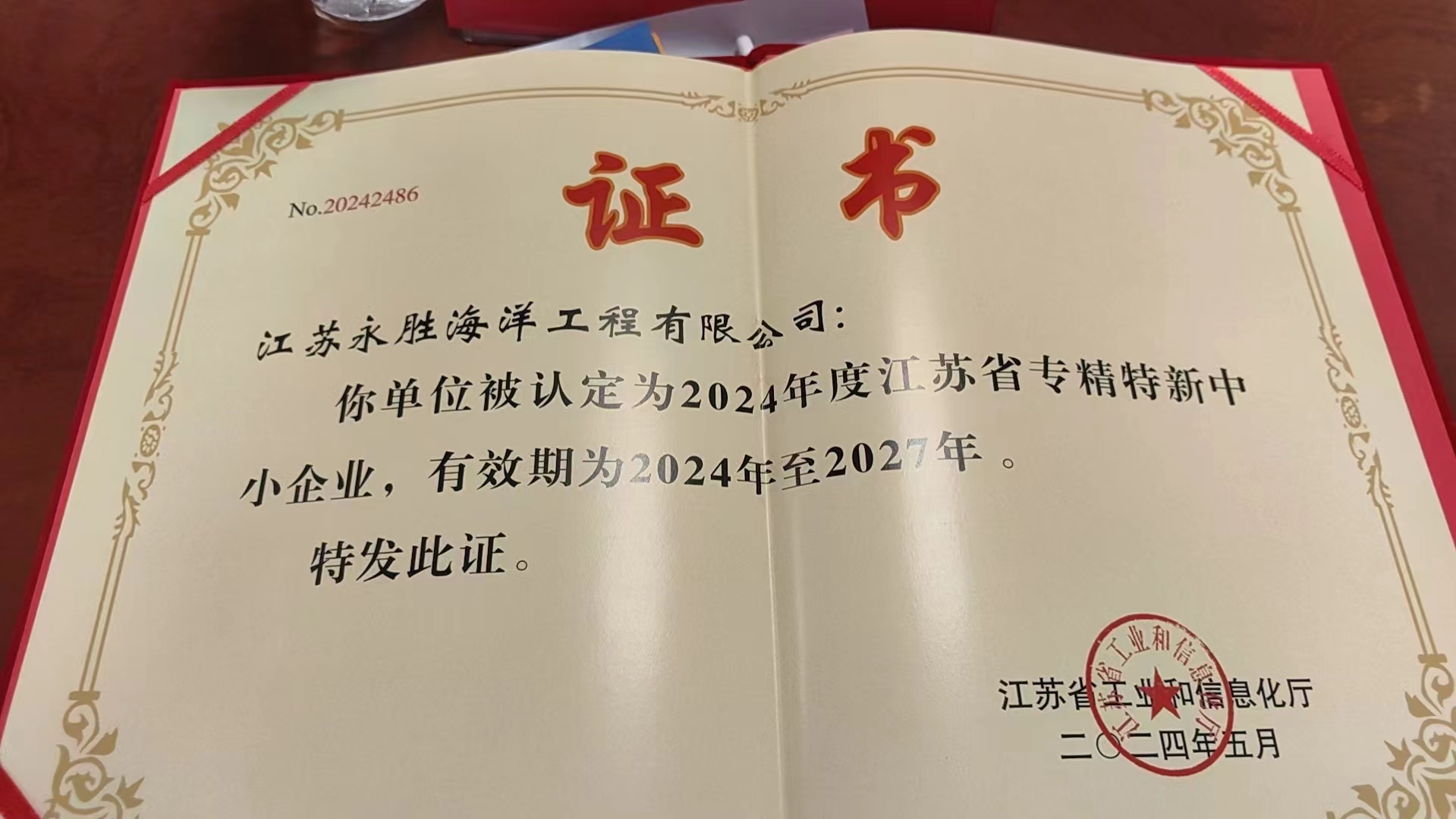江蘇省專精特新企業